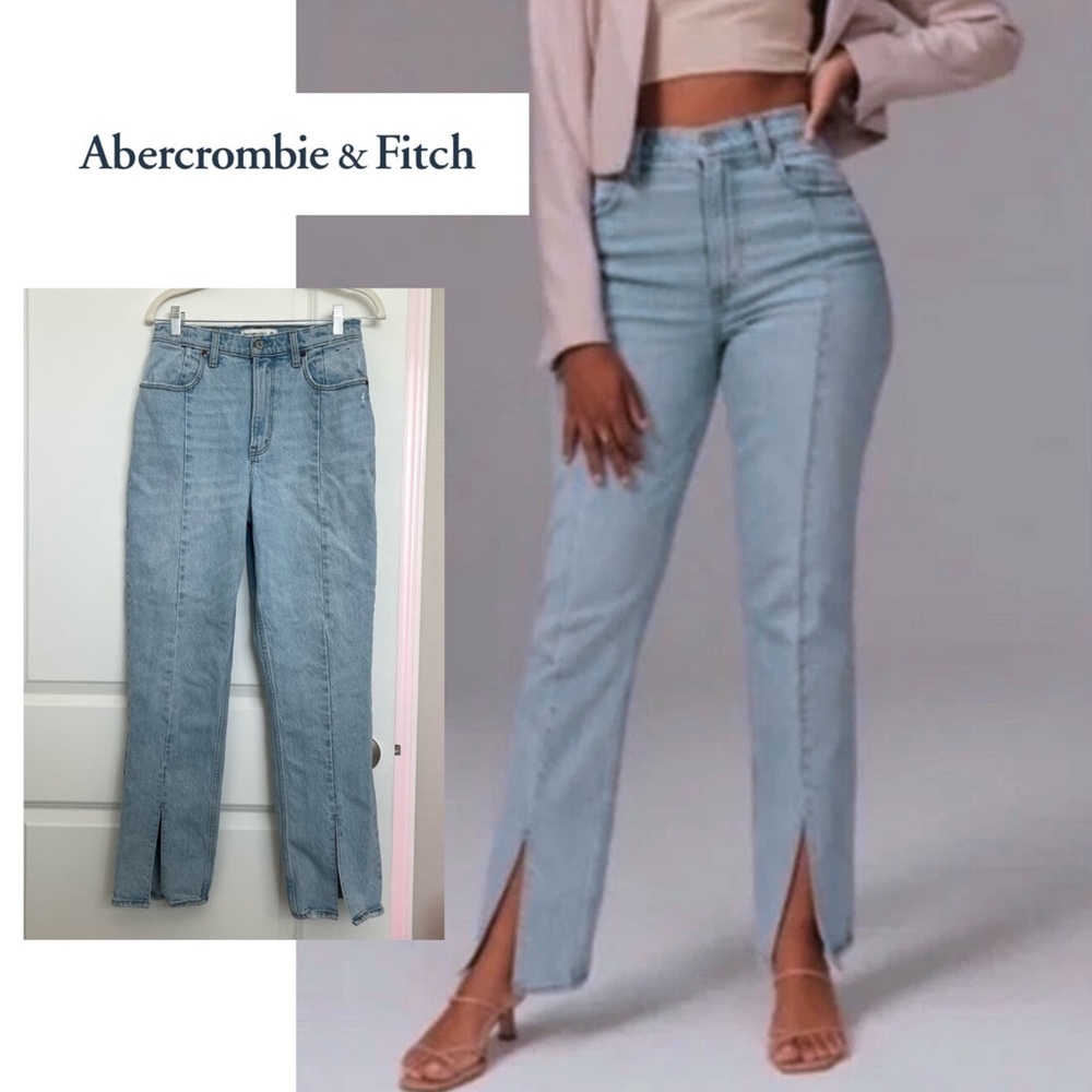 Abercrombie & Fitch Curve Love The 90s Straight Ultra High Rise size 28/6s